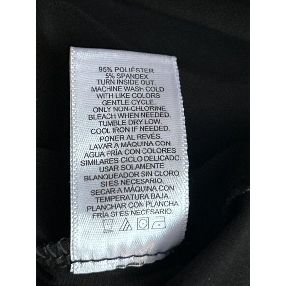 Ellen Tracy Womens Black 1/2 Zip-Front Blouse Size M Polyester/Spandex - Picture 8 of 8